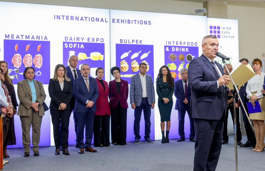  Министър Тахов откри изложенията МЕСОМАНИЯ, ПЪТЯТ НА МЛЯКОТО, БУЛПЕК, ИНТЕРФУД&ДРИНК и Wine&Spirits Show. 